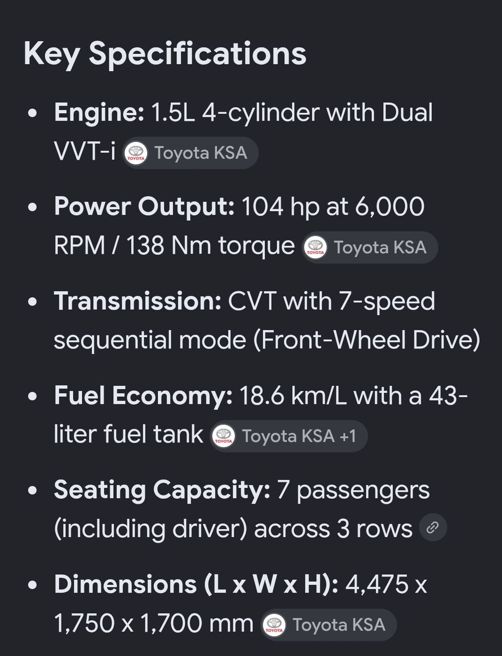 Al Mahdiyah, Vehicle Lease Transfer, SAR 1,  TOYOTA  VELOZ 2026 MODEL