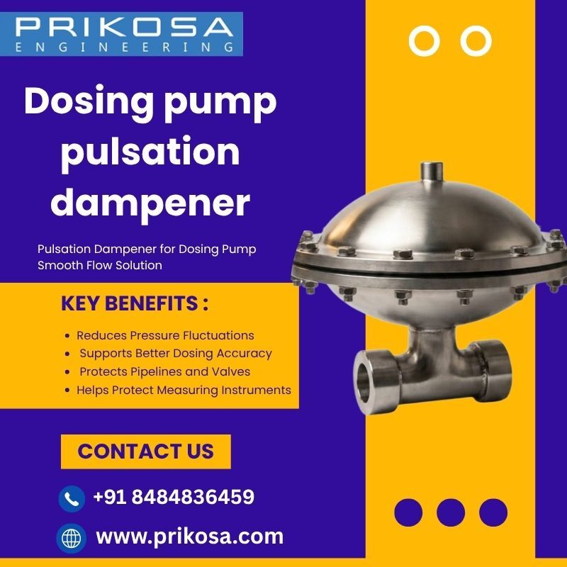 Mumbai, Business, Pulsation Dampener For Dosing Pump | Smooth Flow Solution