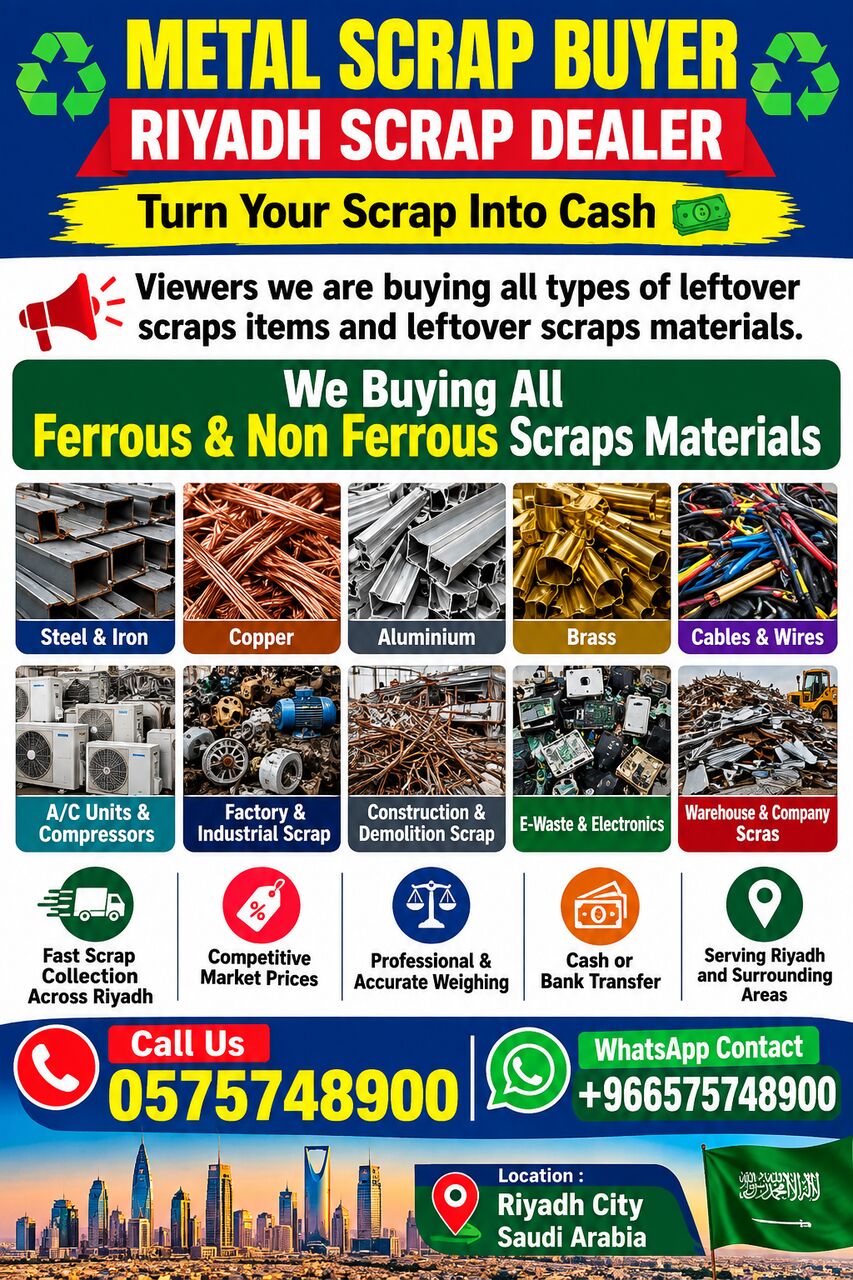 Riyadh, Items Wanted, We Are Buying Collecting Purchasing All Types Of Scraps Items +966575748900