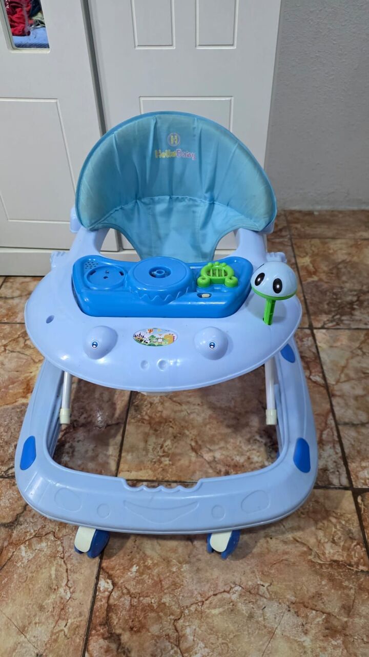 Al Jubail Al Balad, Baby & Kid Stuff, SAR 50,  Baby Walker With Musical Activity Panel &ndash; Hello Baby &ndash; Good Condition