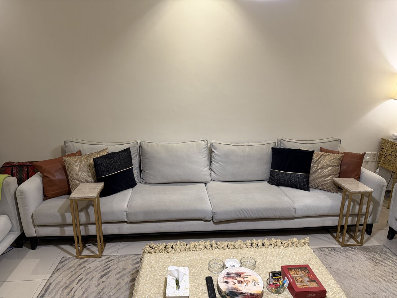 Khobar, Furniture, SAR 1500,  Couches With Mat And Table For Sale كنب مع طاولات و سجاده