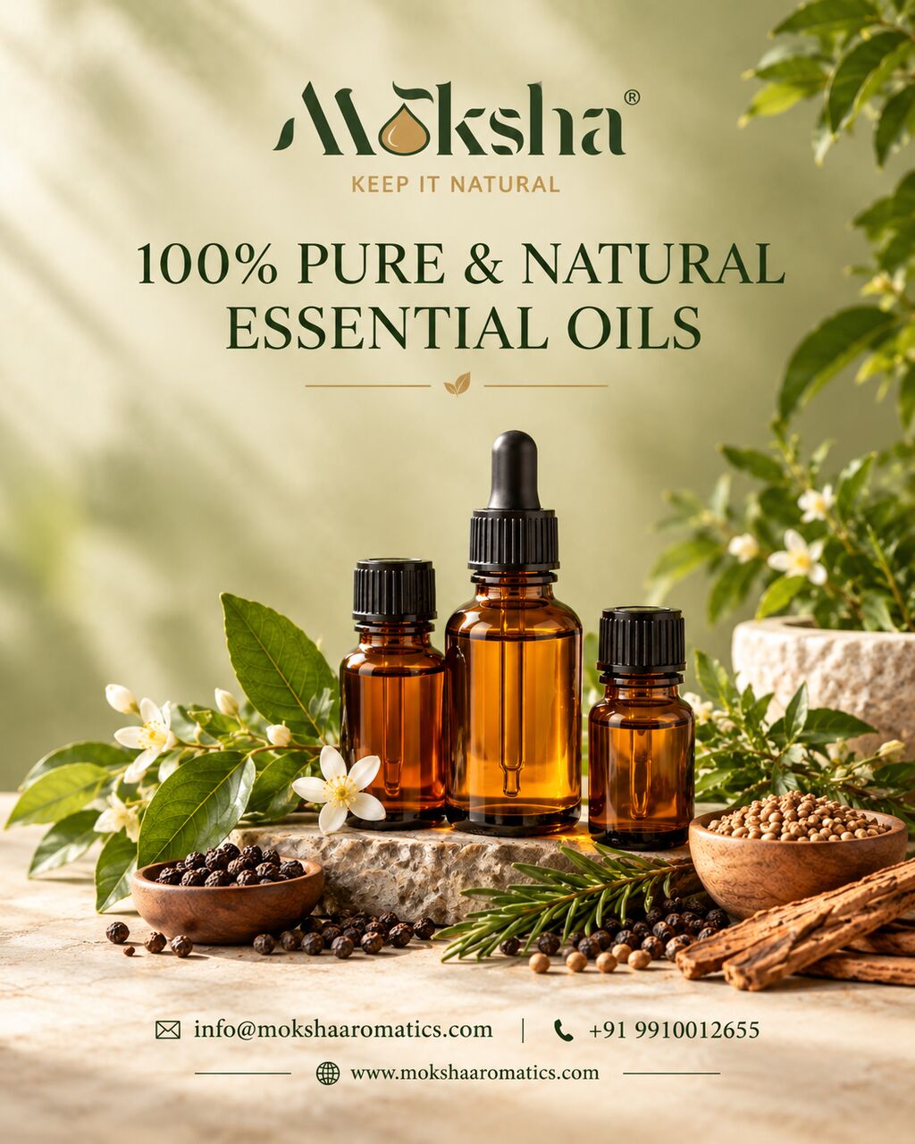 New Delhi, Health & Beauty Items, INR 500,  Buy Essential Oils Online | Moksha Aromatics