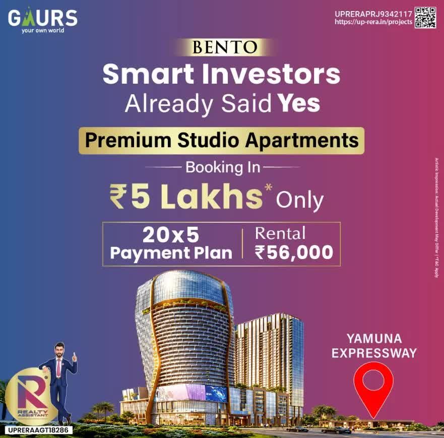 Greater Noida, Buildings, Premium Studios At Yamuna Expressway From ₹5 Lakhs