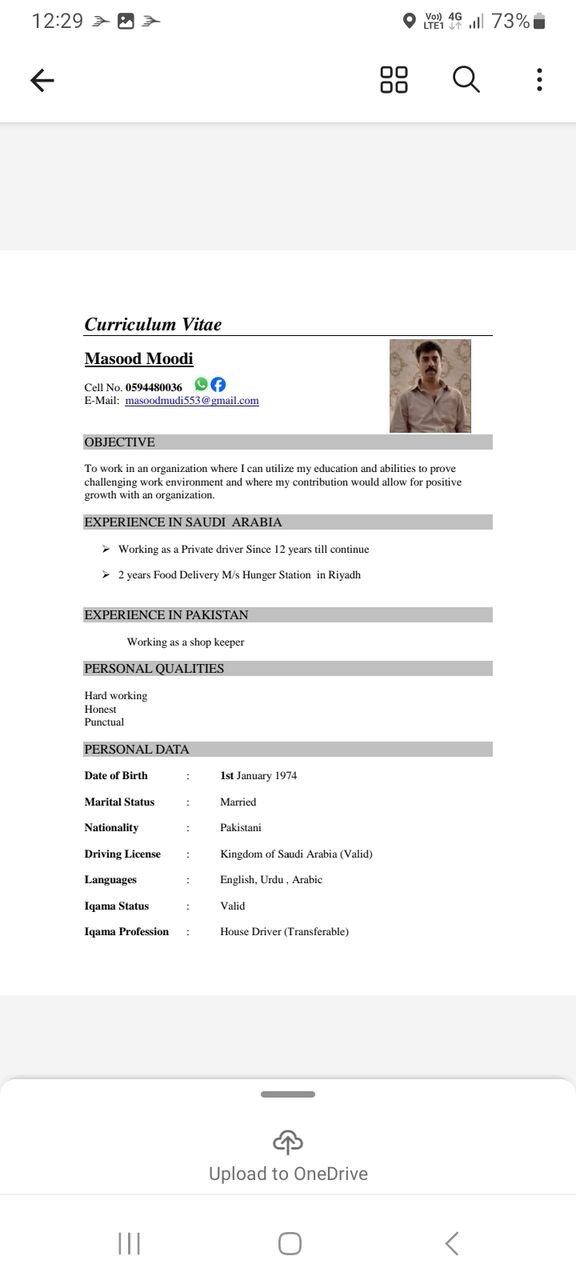 Riyadh, Job Seekers, I Need Driver Job