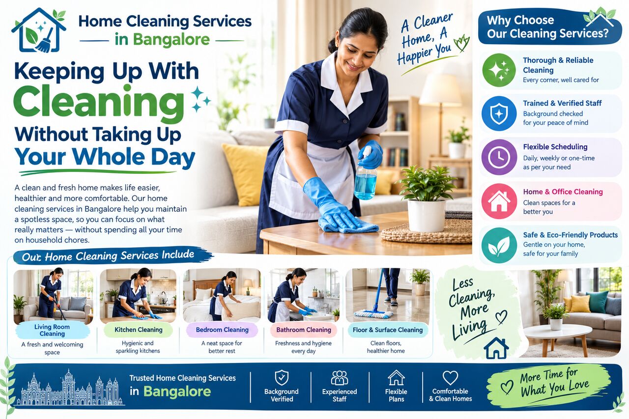 Bangalore, Cleaning, Keeping Up With Cleaning Without Taking Up Your Whole Day