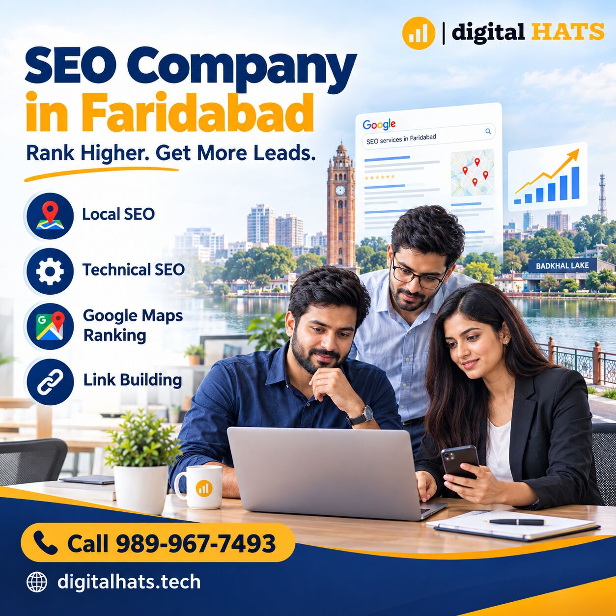 Faridabad, Marketing, SEO Company In Faridabad &ndash; Rank Higher & Get More Leads | DigitalHats