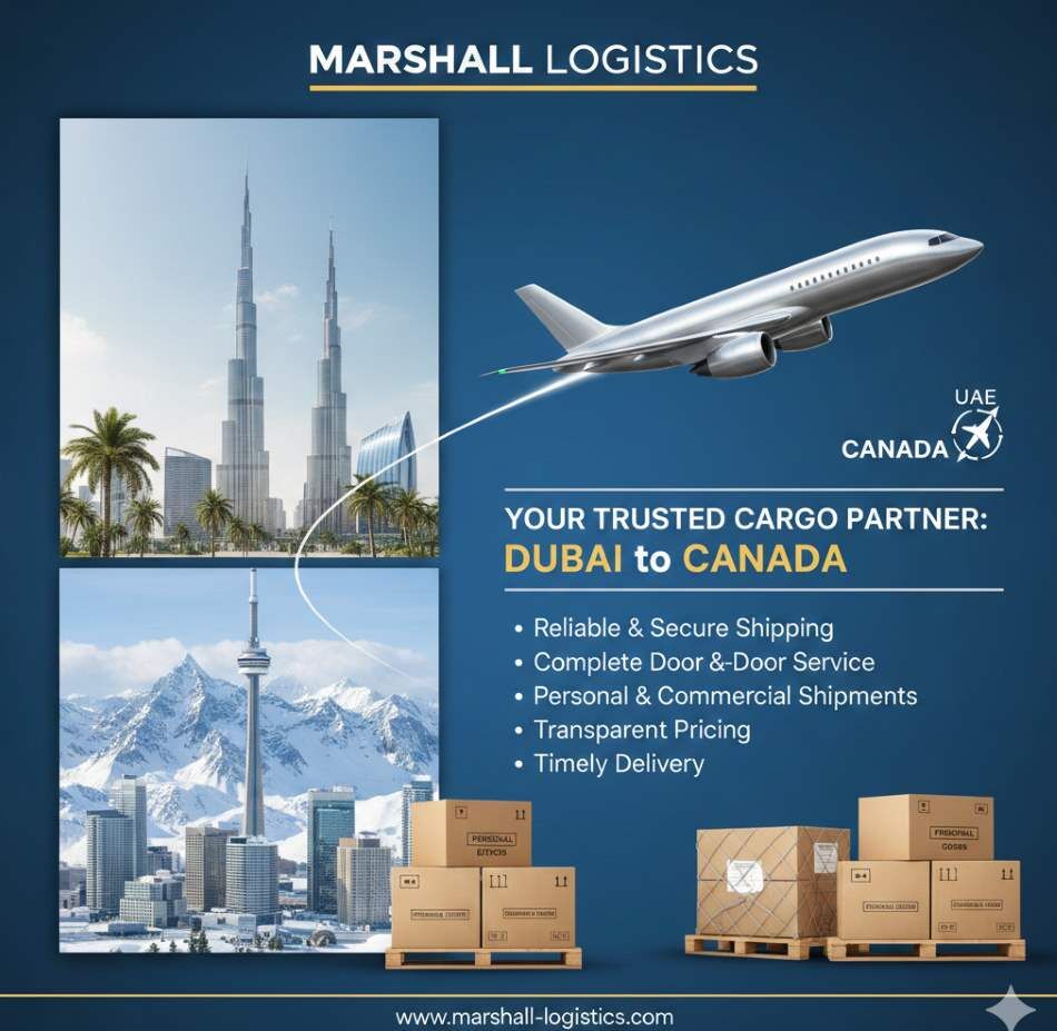 Sharjah, Cargo, Relocation Solutions For Cargo To Canada From Dubai