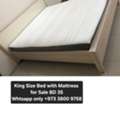 BHD 35,  King Bed With Mattress For Sale Urgent