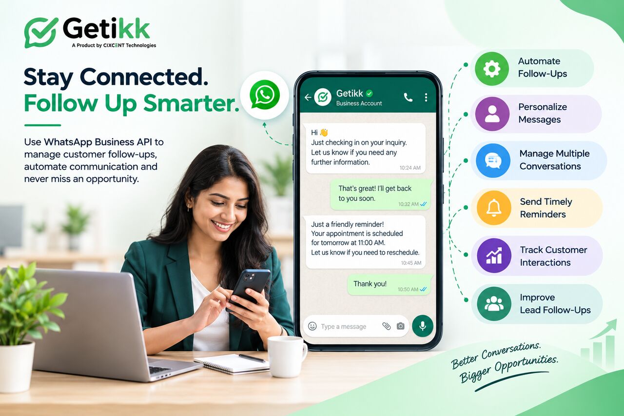 Hyderabad, Computer, How Does WhatsApp API Help With Customer Follow-Ups?