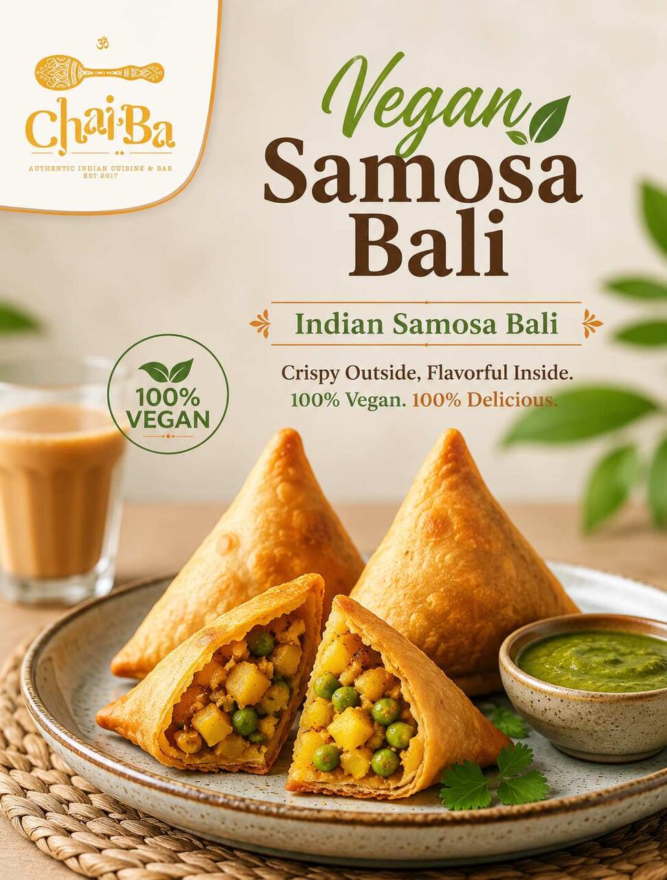 Jakarta, Restaurants, A Tasty Plant-Based Choice: Vegan Samosa Bali
