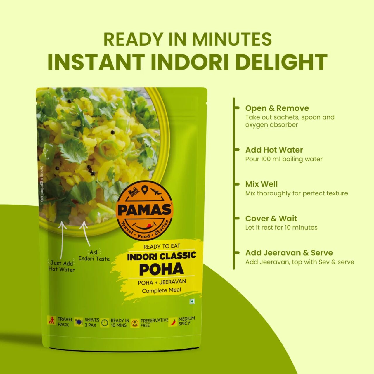 Indore, Food, INR 80,  Craving Authentic Home-Style Poha? Try Our Instant Ready To Eat Poha