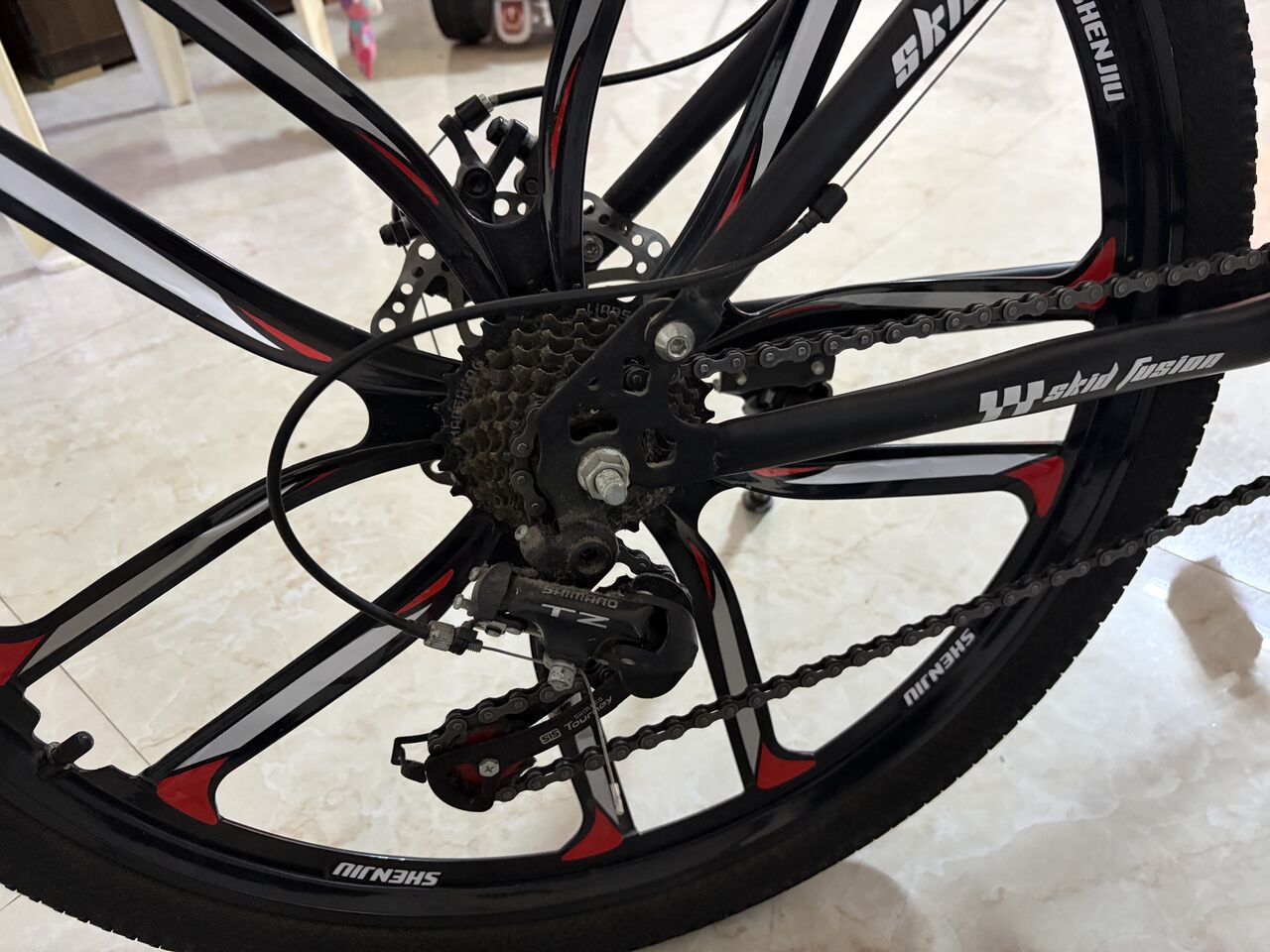 Al Jubail Al Balad, Bicycles, SAR 450,  Skid Fusion 26 Inches FOLDABLE Cycle Brand New Condition Hardly USED By My SON