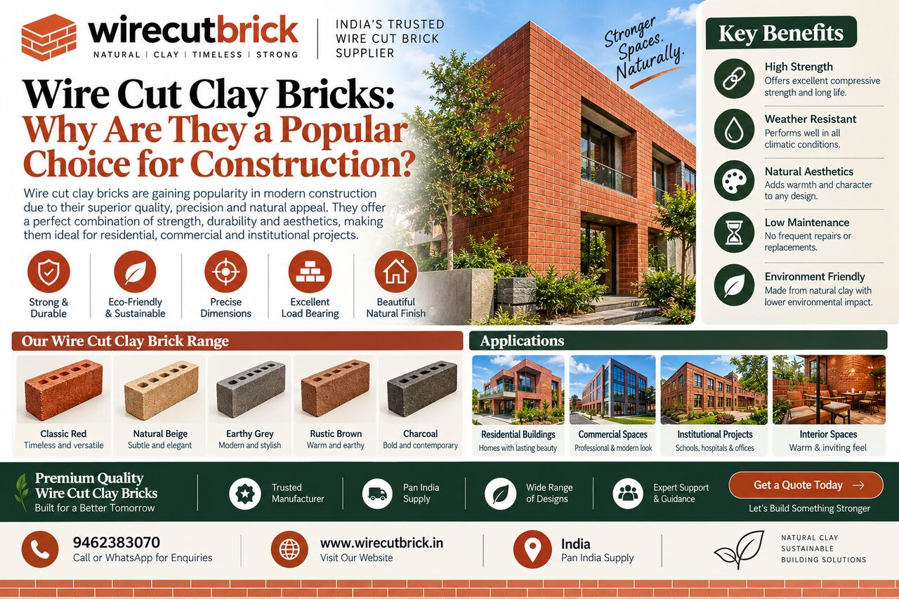 Jaipur, Construction, Wire Cut Bricks For Exposed Walls