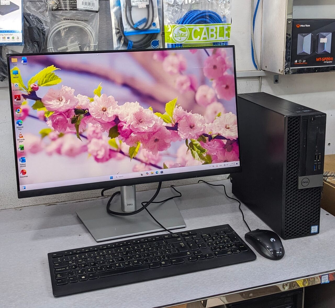 Manama, Computers, BHD 118,  Dell Core I5 9th Gen PC RAM 8GB SSD 256GB M.2 35x Fast 24" FHD Borderless Monitor Ready
