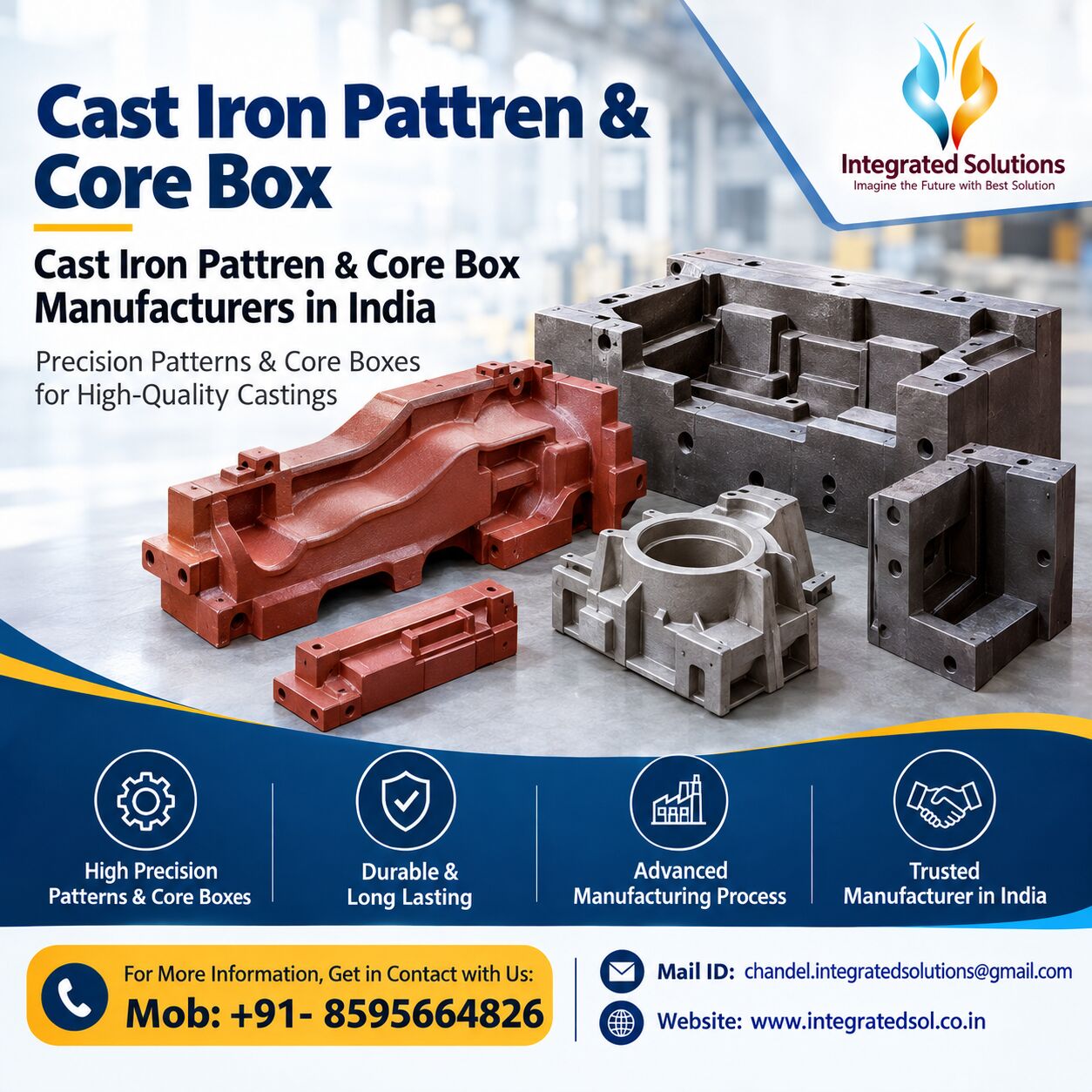 Gurgaon, Wholesale Products, Durable Cast Iron Pattern & Core Box Manufacturing