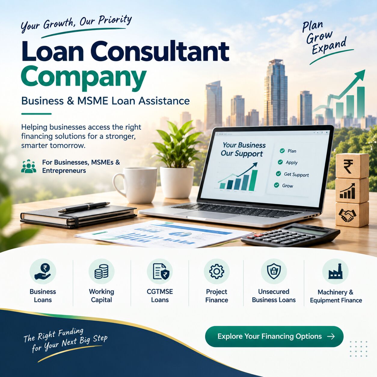 Gurgaon, Business, Loan Consultant Company For Business & MSME Financing