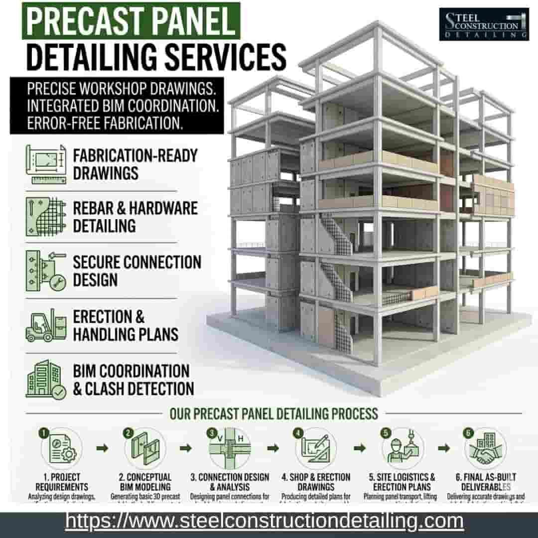 New York, Construction, Get Precise Precast Panel Detailing Services In California City.