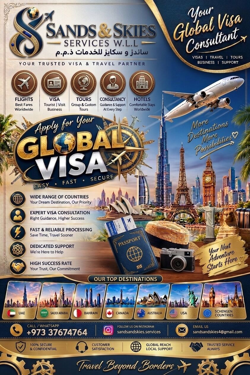 Manama, Marketing, Professional Assistance For Your Visa Journey