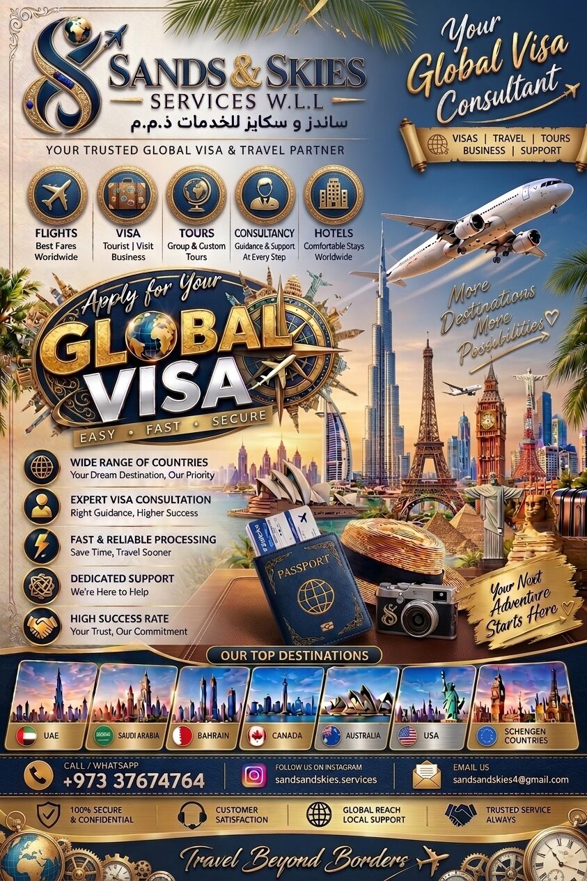 Manama, Marketing, Wherever You&rsquo;re Going, Start With The Right Visa Support