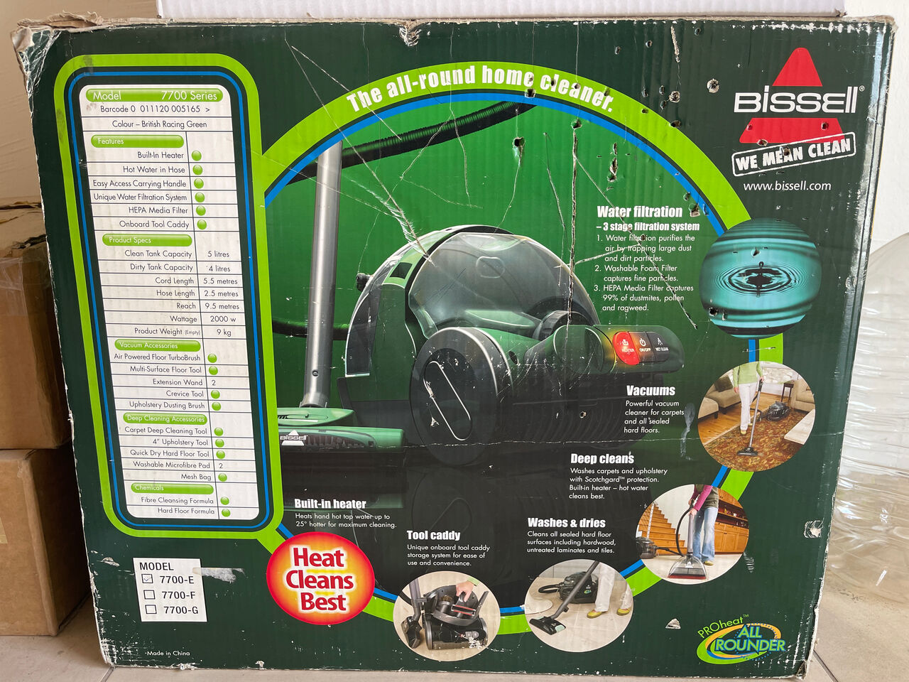 Khobar, Household Items, SAR 385,  Bissell ProHeat All-Rounder (7700E) Wet & Dry Vacuum / Carpet Cleaner
