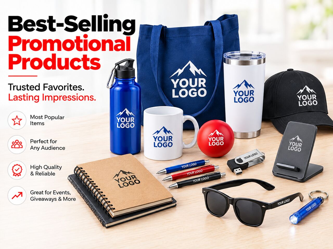 New York, Business, Custom Best-Selling Promotional Products With Logo In Bulk