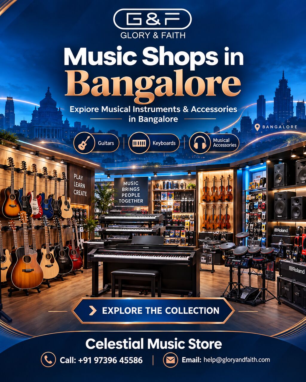 Bangalore, Marketing, Explore Trusted Music Shops In Bangalore