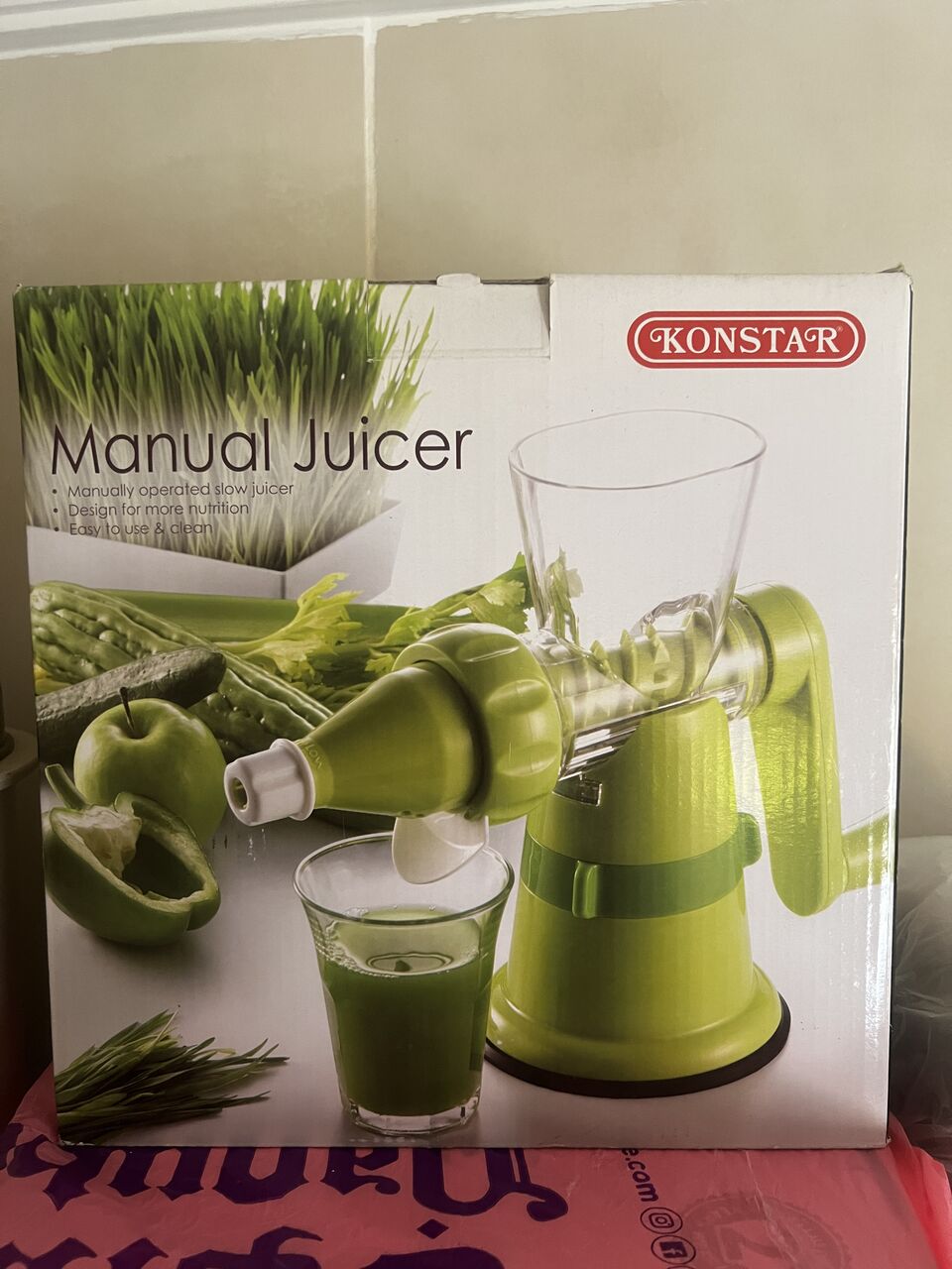Al Khalidyia, Household Items, SAR 60,  Konstar Manual Juicer &ndash; Green &ndash; Brand New In Box
