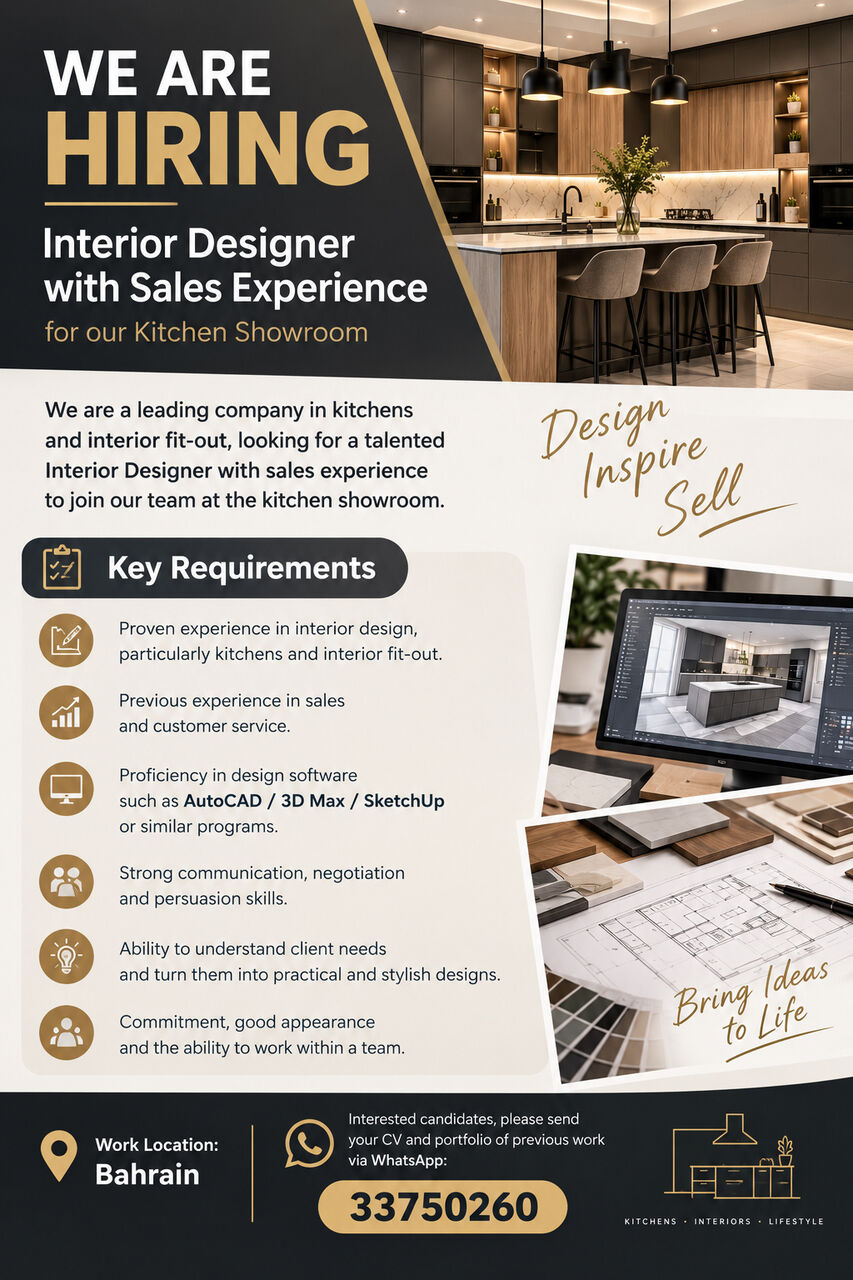 Arad, Jobs, Designing Kitchens