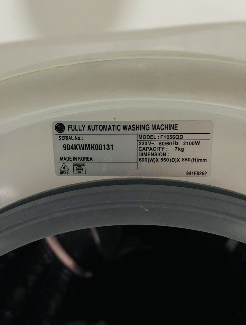Al Suwaidi, Household Items, SAR 499,  LG Fully Automatic Washing Machine 7kg (Inverter Direct Drive) &ndash; Perfect Condition