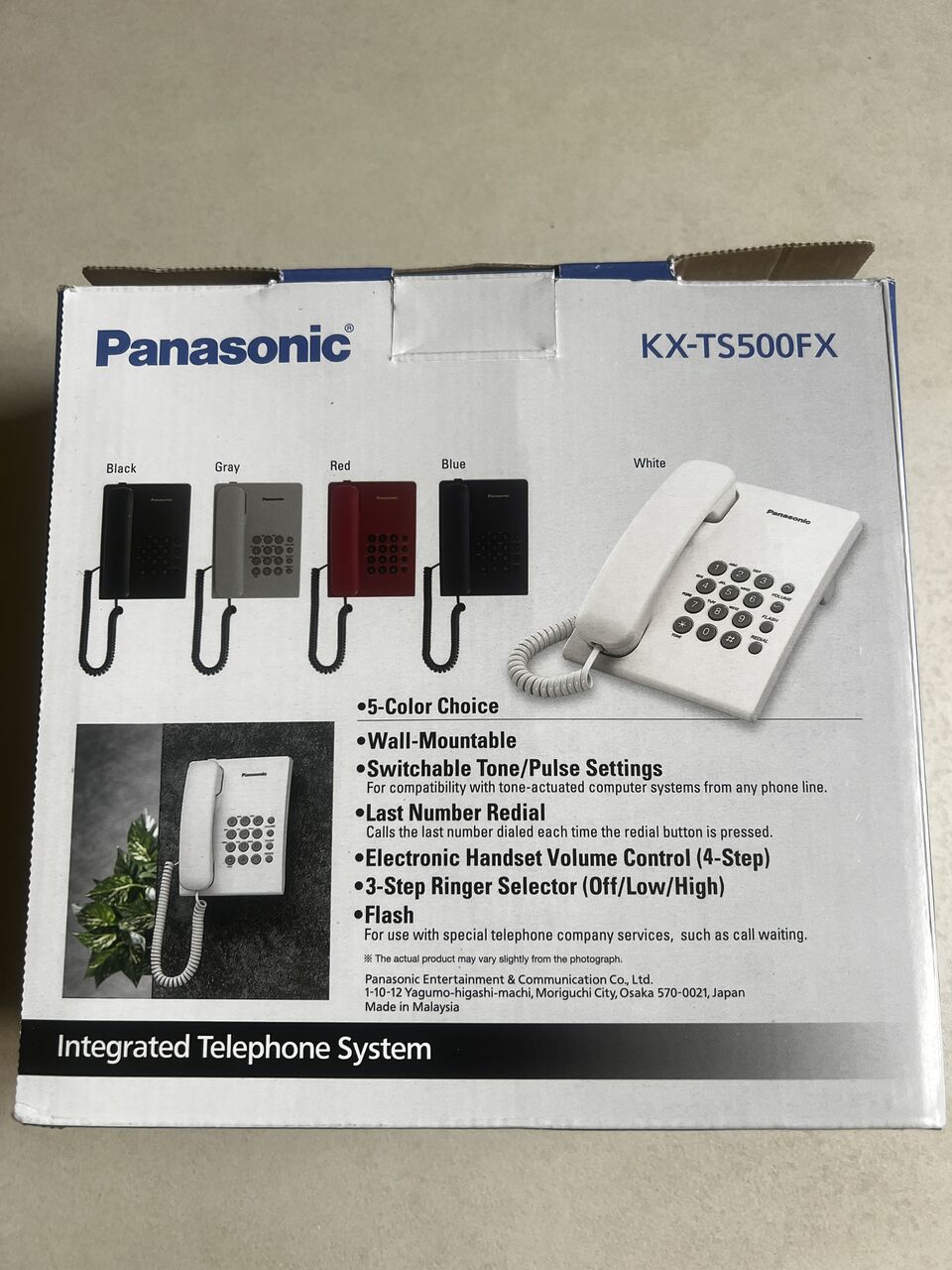 Al Khalidyia, Free Items, SAR 50,  Panasonic KX-TS500MX Corded Landline Phone &ndash; With Box