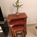 SAR 175,  Wooden Nesting Tables Set Of 3 &ndash; Solid Wood Side Tables &ndash; 175 SAR