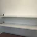 SAR 75,  Wall Shelf Set &ndash; White With Nickel Brackets &ndash; 75 SAR