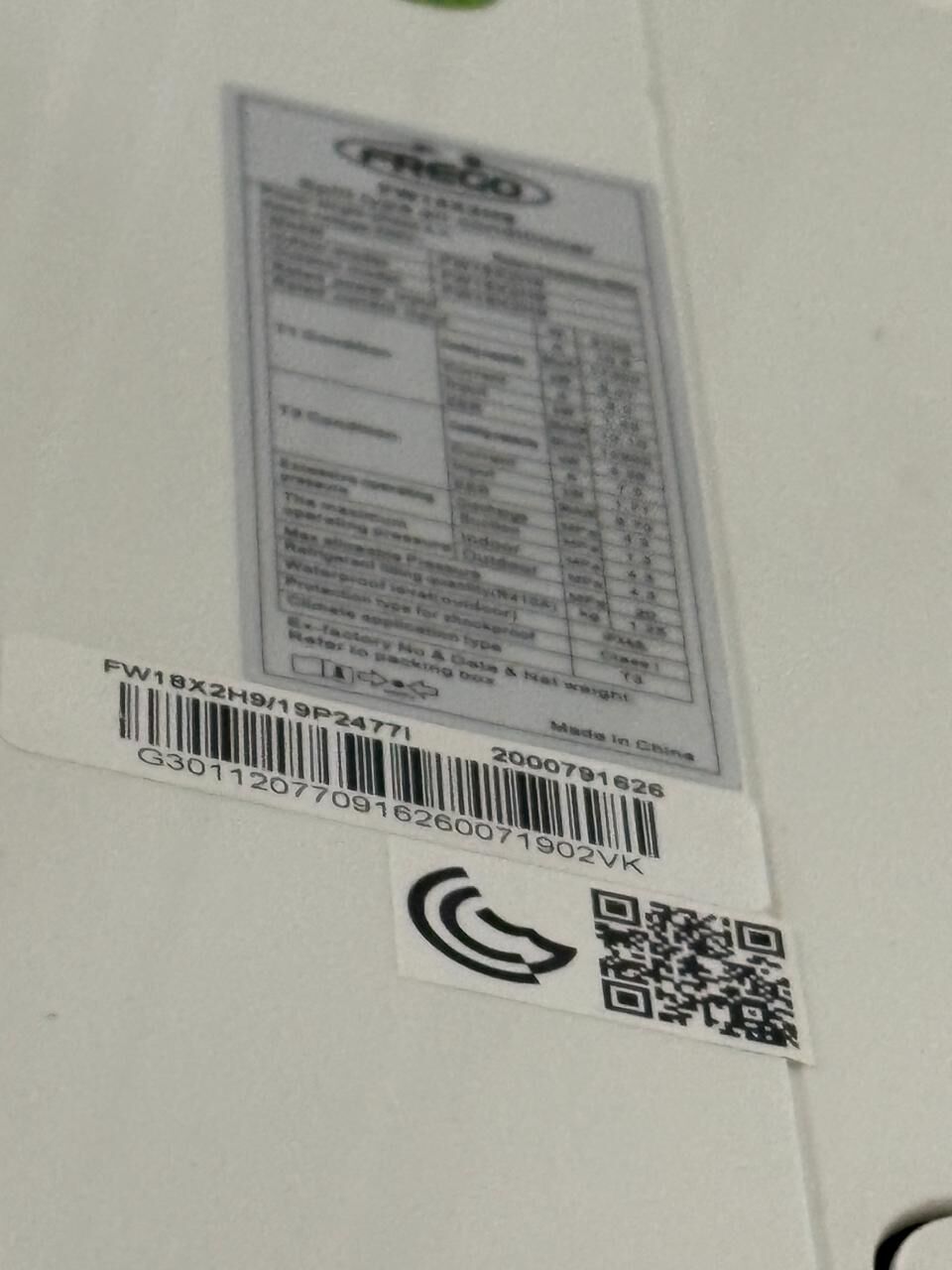 Makkah, Air Conditioners, SAR 1500,  Frego Split Type AC