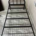 SAR 150,  Single-size Bed Cot (Metal) & Wooden Bench