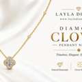 GBP 5750,  Exquisite Diamond Clover Pendant: Modern Luxury & Charm
