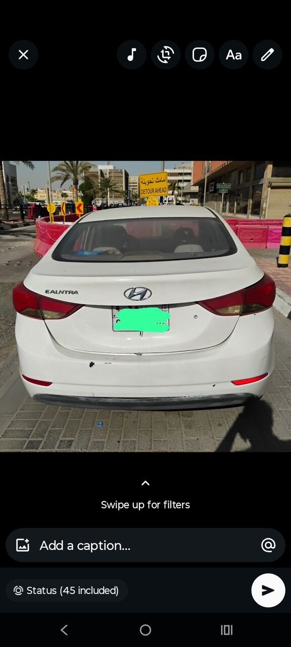 Dammam, Vehicles, Cars & Trucks , SAR 16000,  Hyundai Elantra N,  2015,  Undefined,  285000 KM,  HYUNDAI ELANTRA -FOR SALE