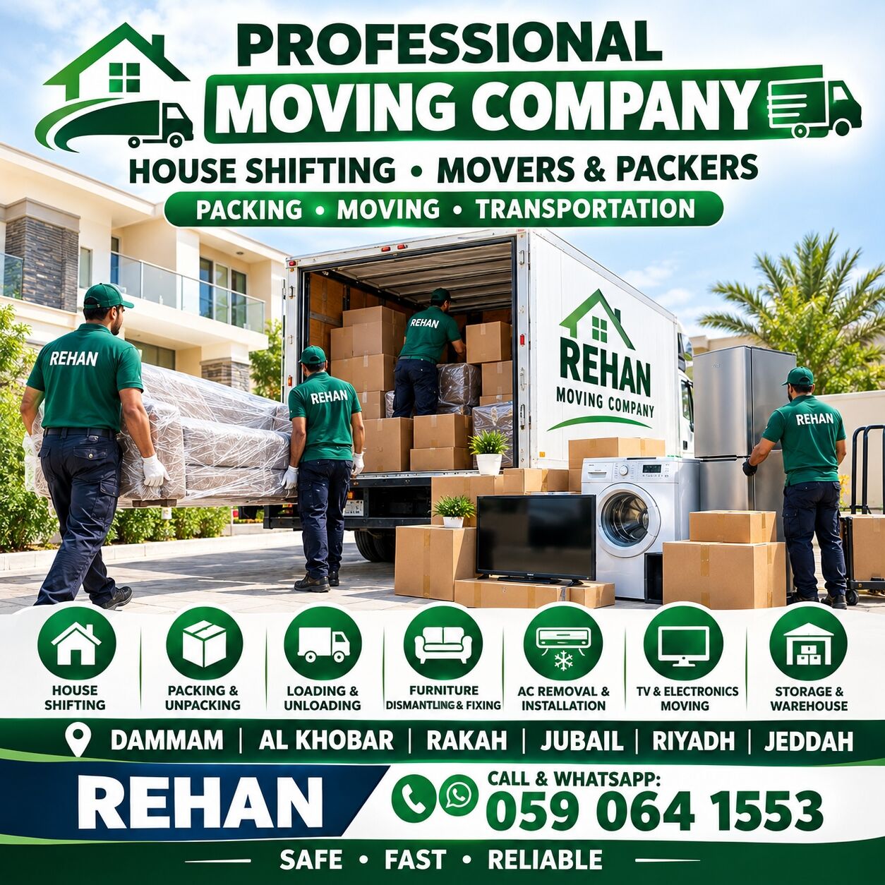 Dammam, Labor/Moving, PROFESSIONAL MOVING COMPANY 🚚 HOUSE SHIFTING  MOVERS & PACKERS  TRANSPORTATION 0590641553