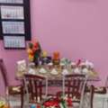 BHD 25,  Glass 4-seater Dining Table