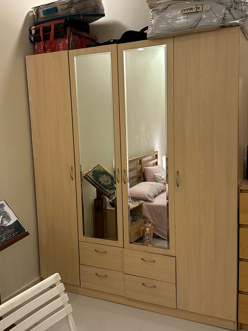 Al Rehab, Furniture, SAR 1000,  Bedroom Set - (Bed , Wardrobe, Dressing Table , 2 Lamp Tables)