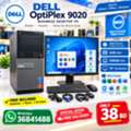 BHD 38,  DELL CORE I5 COMPUTER SET 4GB RAM 500GB HDD Win 10 Pro Office/WhatsApp - 36841488