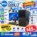 BHD 145,  DELL CORE I7 COMPUTER SET NVIDIA 4GB Dedicated 3.40GHz 16GB RAM 24" FHD Monitor -36841488