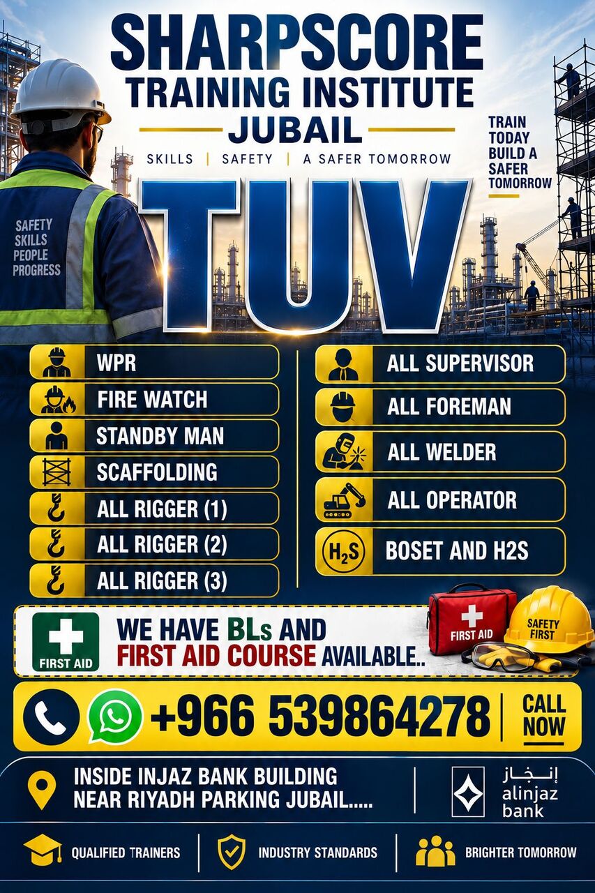 Jubail, Business, All Tuv Certification Available In Jubail