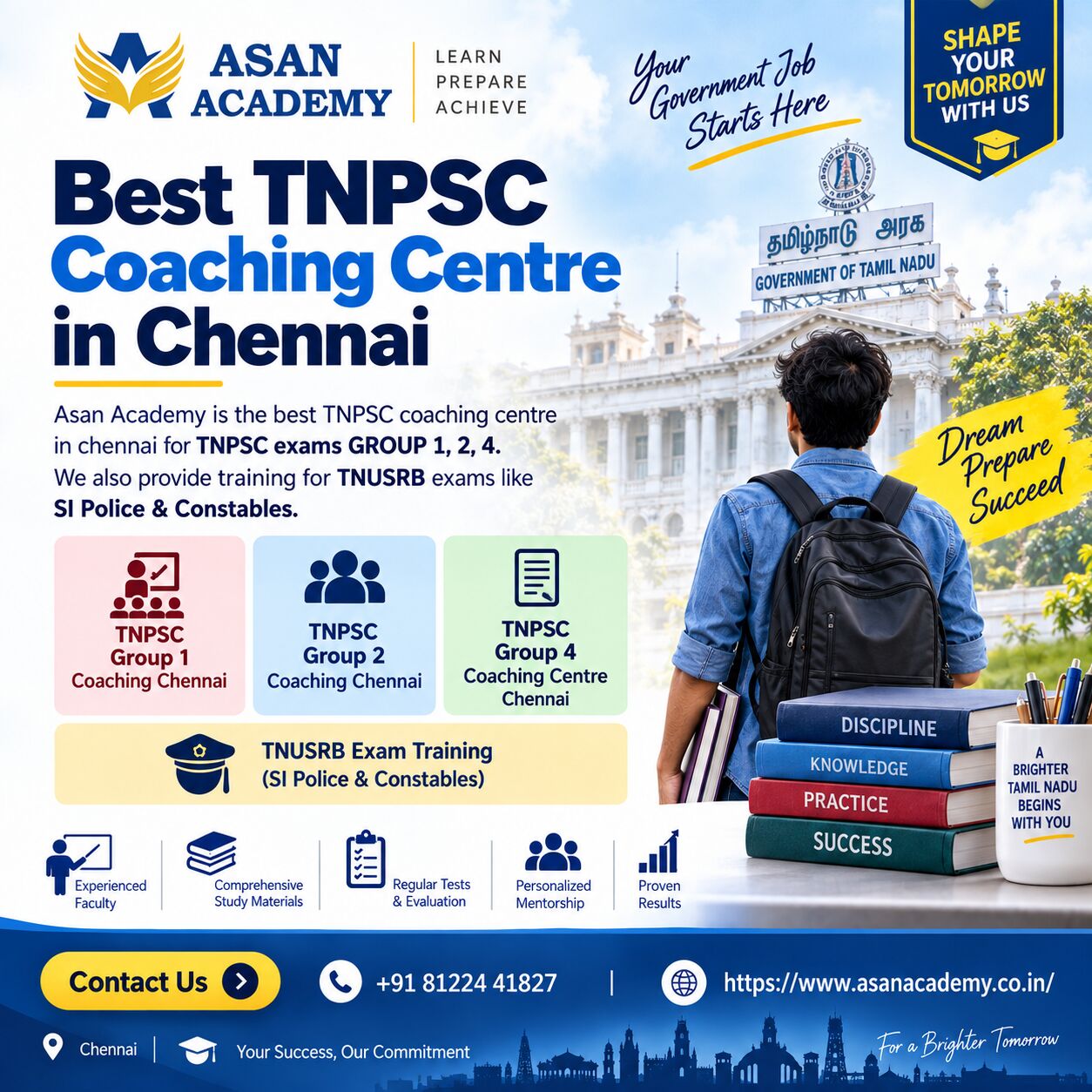 Chennai, Education, TNPSC Coaching Centre In Velachery Chennai