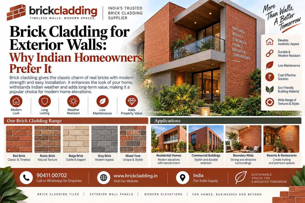 Mumbai, Construction, Brick Cladding Tiles Supplier In India