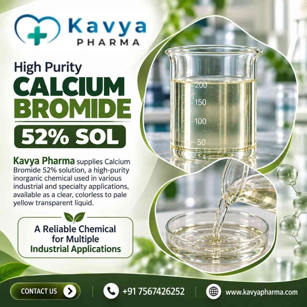 Ahmedabad, Health & Beauty Items, Calcium Bromide 52% Solution | Kavya Pharma