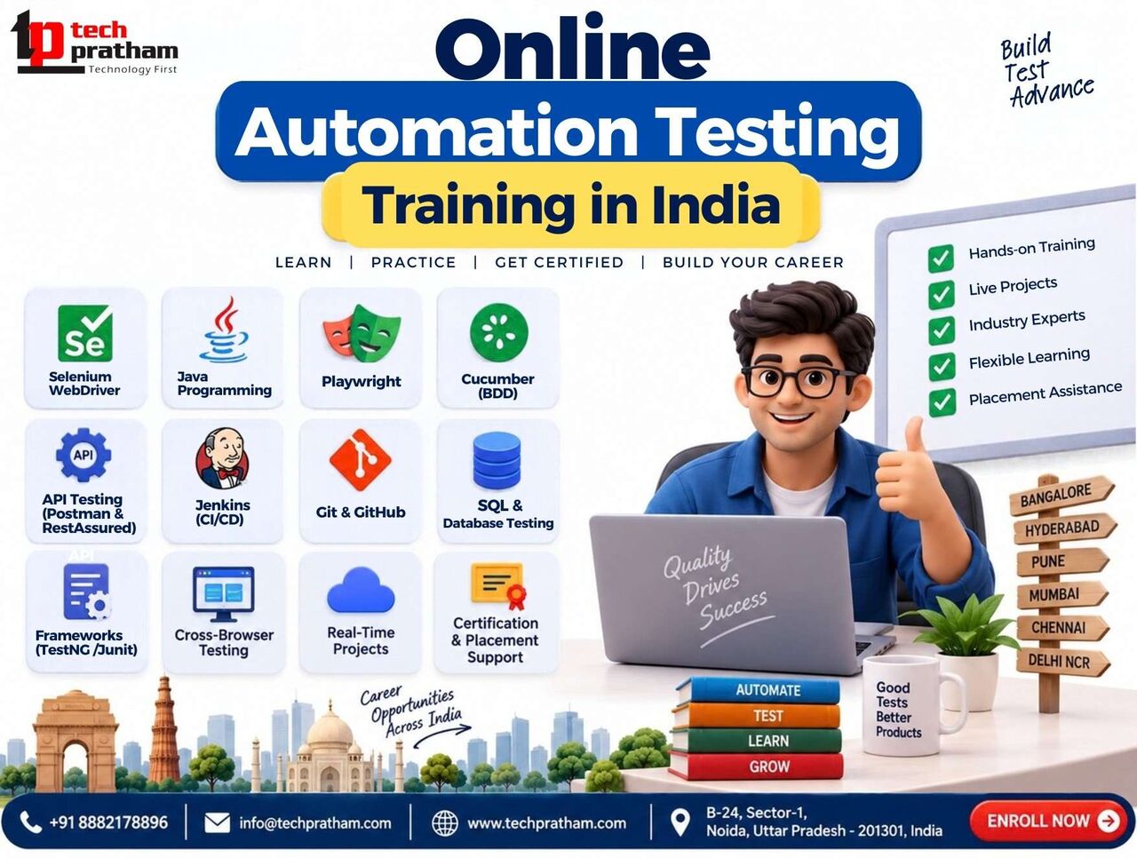 Noida, Education, How Can Online Automation Testing Training In India Build QA Skills