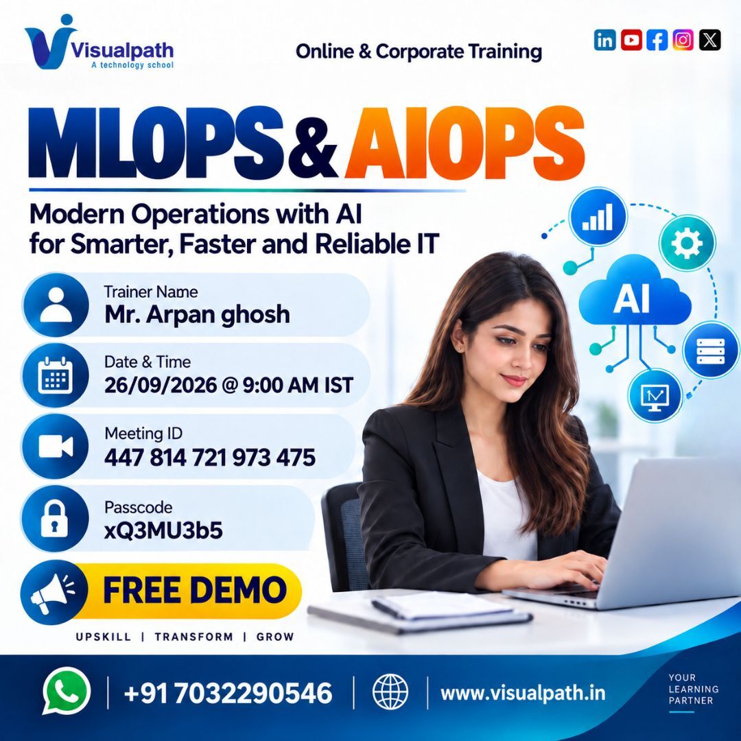 Hyderabad, Lessons Offered, MLOps & AIOps Online Training | Real-Time Projects & Live Demo