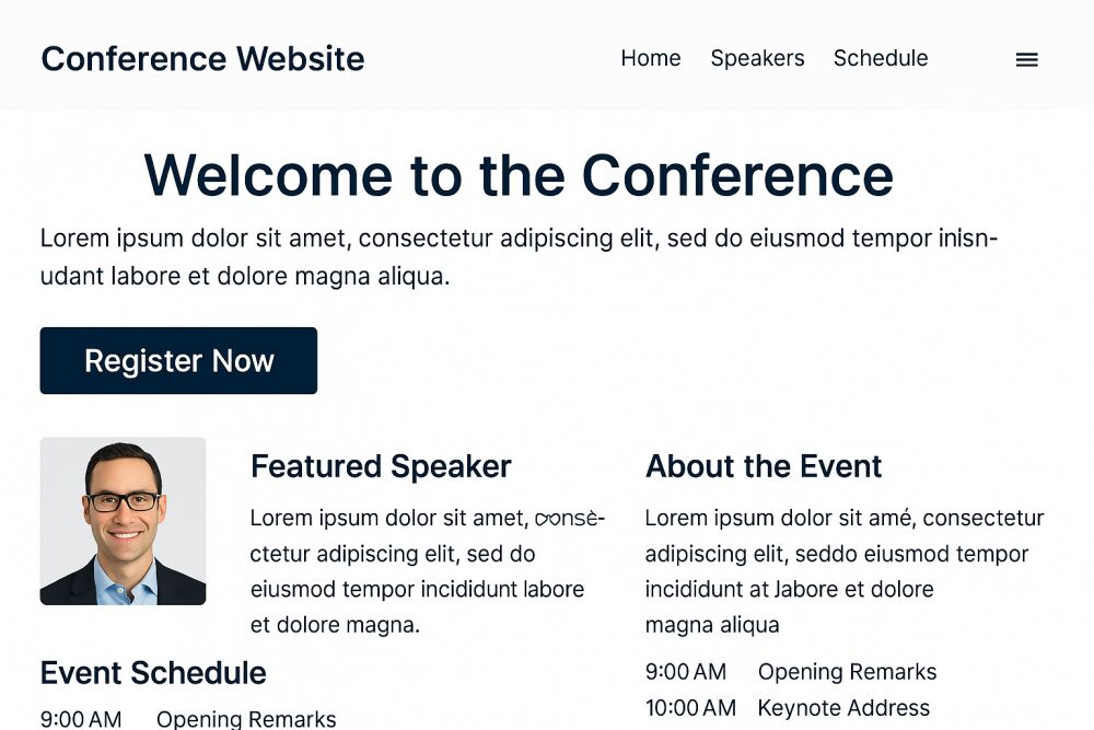 Noida, Software, Custom Conference Website Software