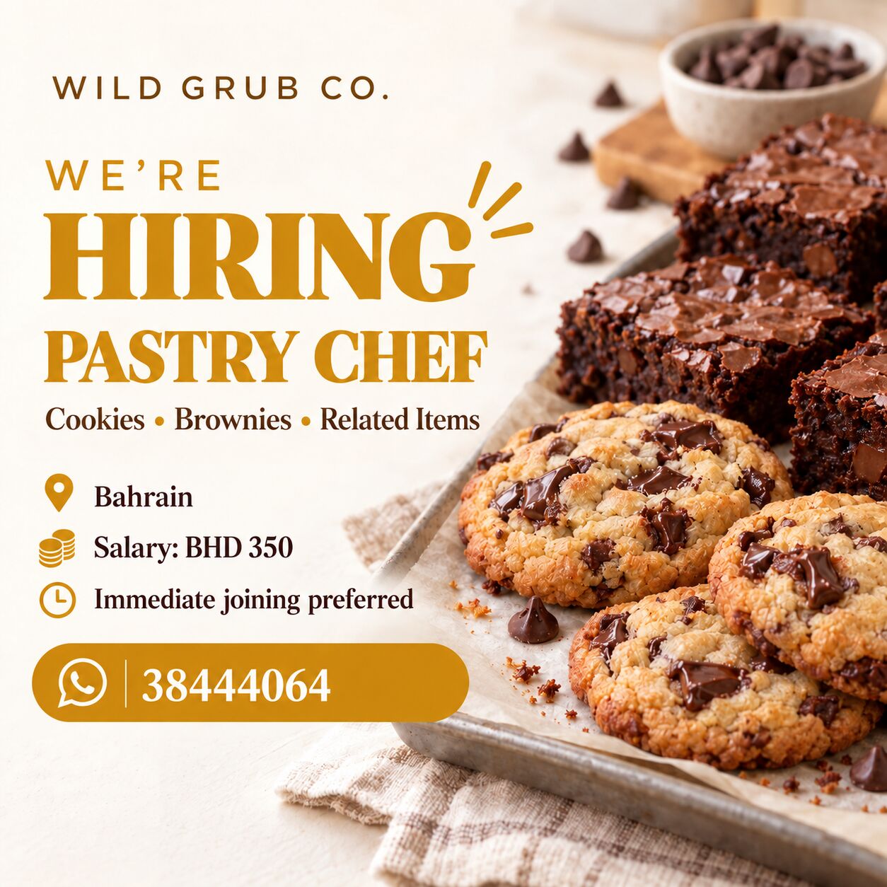 Saar, Jobs, Pastry Chef