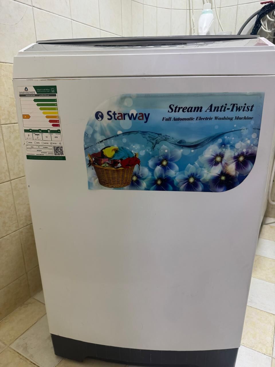 Dammam, Household Items, SAR 495,  Fully Automatic TOP Load Good Condition 12 KG Washing Machine - 495.